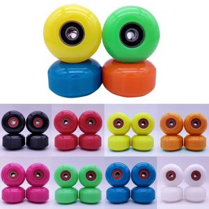 소프트 롱보드 스케이트보드 휠, 베어링 롤러 스케이트 액세서리 부품, ABEC-9 베어링, 52x32mm, 95A, 4 개