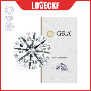 GRA 인증서가 포함된 프리미엄 D 컬러 Moissanite 스톤 0.1-10.0ct Moissanita 느슨한 보석 패스 다이아몬드 테스터 도매 가격