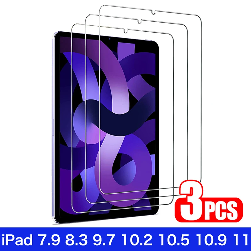 화면 보호기 강화 유리 필름 Apple iPad 10 9 8 7 Air 5 4 3 Mini 6 5 4 Pro 12.9 11 10.9 10.5 10.2 9.7 강화 필름