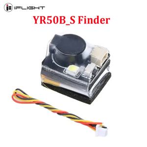 IFlight YR50B_S 파인더 버저 100dB BB 링 LED 조명 알람 FPV 쿼드콥터 및 RC 비행기용 100 데시벨 프로그래밍 가능 BF F7