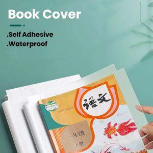 10 시트 A4 투명 자체 접착 책 표지 포장지 방수 책 포장지 필름 매트 투명 노트북 보호기 16/25K