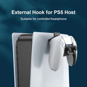 플레이 스테이션 5 PS5 용 헤드폰 스탠드 게임 컨트롤러 홀더 후크 행거, 2 개입