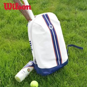 Wilson Super Tour Roland Garos 2023 테니스 라켓 가방 부분 라켓 구획이 있는 대용량 남여 라켓 배낭