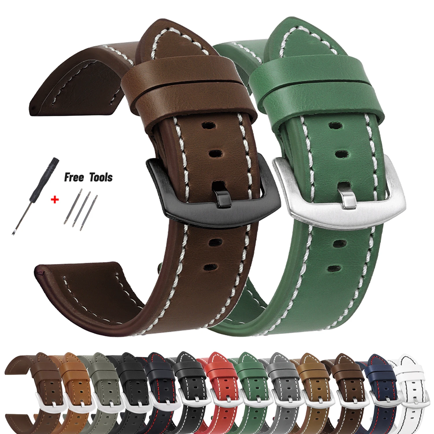 세이코 스포츠 빈티지 18mm 20mm 22mm 24mm 시계 밴드 육군 스포츠 팔찌 Smartwatch 용 오메가 스트랩 용 패션 시계 밴드