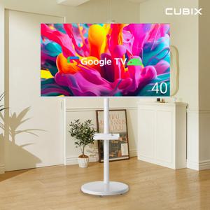 무빙큐빅스 화이트에디션 40인치 FHD 삼탠바이미 퍼스트 이동식 스마트TV 삼텐바이미 중소바이미 스탠바이미