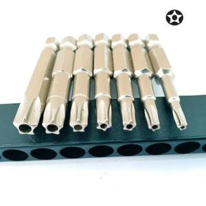 7 Pcs 5 포인트 Torx 스크루 드라이버 비트 50mm S2 자기 스타 스크류 드라이버 1/4 