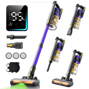 Laresar X11 무선 진공 청소기 핸드 헬드 550W 55KPa 흡입력 스마트 홈 더스트 컵 60 분 런타임 3 Pcs Filte Set