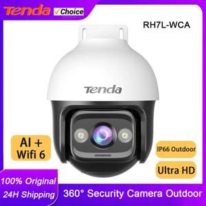 Tenda 보안 카메라 야외 WiFi 6 카메라 5MP 360 °   팬/틸트, 컬러 나이트 비전, 순찰 모드, AI 인간/차량 감지