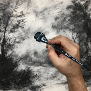 숯 그리기 파스텔 그림 및 금박을 위한 Artsecret 블렌딩 브러시, DIY 스크랩북 카드용 잉크 페인팅 브러쉬 도구