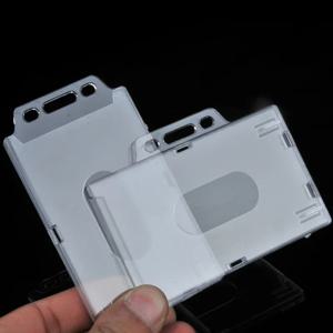 1pcs 플라스틱 ID 카드 배지 홀더 학생 직원 작업 ID 홀더 비즈니스 전시회 사무용품 간호사 액세서리