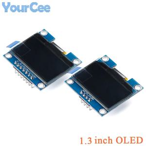 OLED LCD 화면 디스플레이 모듈, 화이트 블루 SH1106 128x64 12864 SPI IIC I2C 통신, 128x64 4 핀 7 핀, 1.3 인치, 1.3 인치