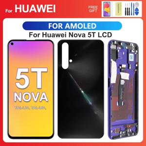 HUAWEI Nova 5T 6.26''For Honor 20 YAL-L21 L61 L71 L61D LCD 디스플레이 터치 스크린 디지타이저 어셈블리 교체 용 AMOLED