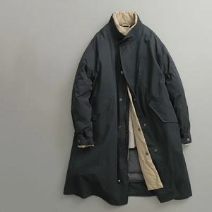 겨울 일본 빈티지 가짜 두 조각 내부 냄비 파카 남여 스탠딩 칼라 긴 패딩 코트 Cityboy Simple Thicken