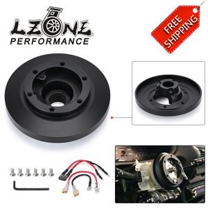 짧은 보스 허브 어댑터 키트 BMW E36 318 325 328 840 850 E39 M3 Z3 스티어링 휠용 검정색 알루미늄 퀵 릴리스 허브 어댑터 키트