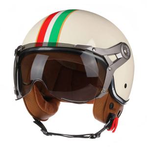 DOT 3/4 오픈 페이스 오토바이 레트로 오토바이 헬멧 남성용 여성용 빈티지 헬기 Capacete De Moto Bike Cascos Scooter