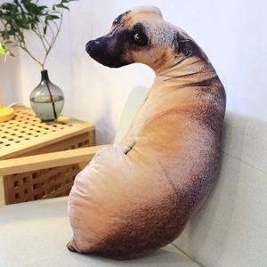 3D 실물 같은 동물 귀여운 벤드 개 인쇄 던지기 베개 재미 있은 개 머리 코스프레 어린이 좋아하는 장난감 쿠션 홈