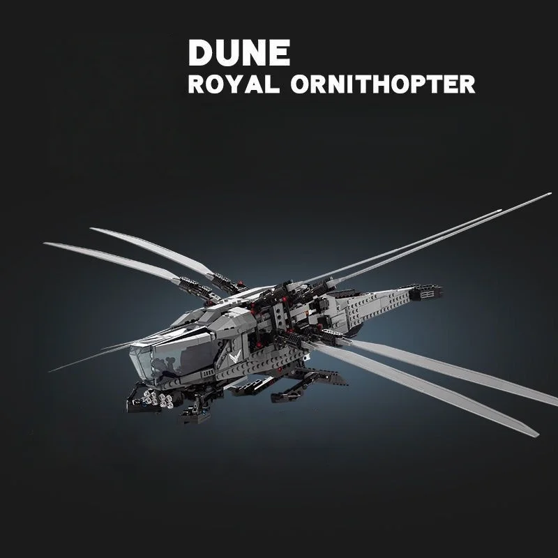영화 Dune의 MOC 항공기 1369개, Royal Flying Wing 전투기 빌딩 블록, 어린이 크리스마스 장난감