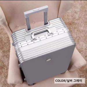 강력한 캐리어 ABS+PC 남녀 공용 강력한 알루미늄 프레임 비밀번호 롤러 승인 캐리어 휴대용 가방 여행 가방 캐리어