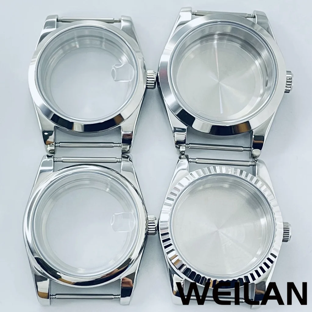 36mm/39mm 실버 케이스, 방수, 사파이어 크리스탈, NH35, NH36, NH34, PT5000, ETA2824 무브먼트에 적합합니다.