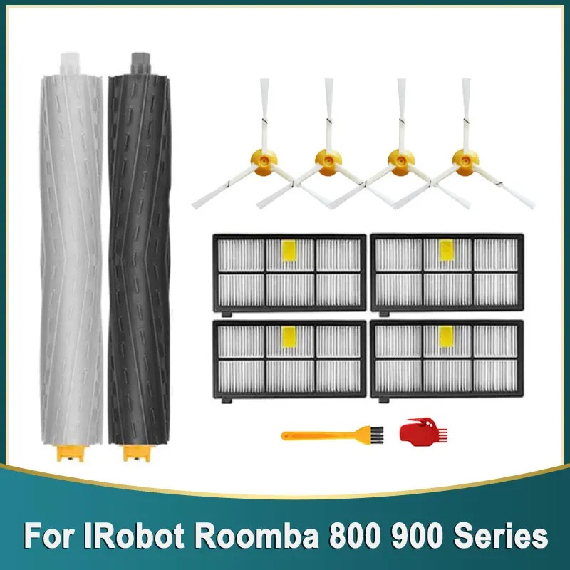 IRobot Roomba 800 980 990 900 896 886 870 865 866 시리즈 HEPA 필터 사이드 롤러 브러시 진공 청소기 교체 부품