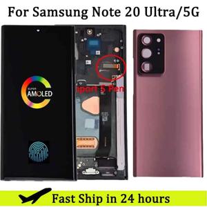 삼성 Note20 Ultra SM-N986F LCD 터치 스크린 디지타이저 어셈블리 용 Samsung Note 20 Ultra N986B N985 N985F 디스플레이 용 AMOLED