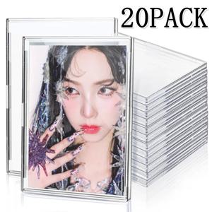 5/20PCS 사진 카드 보관 홀더 아이돌 포토 카드 보호기 커버 HD 투명 디스플레이 조직 게임 카드 컬렉션 슬리브