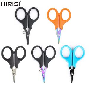 Hirisi 스테인레스 스틸 낚시 가위 휴대용 가위 플라이어 컷 PE 라인 브레이드 라인 커터 플라이 낚시 도구 액세서리