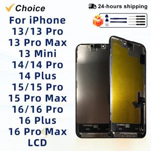 iPhone X XS XR 11 12 13 PRO 화면 용 OLED 16 LCD iPhone 14 Plus 15 pro 터치 스크린 INCELL 16 Pro max 디스플레이 12 Mini 용