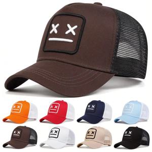 남여 XX 자수 야구 네트 캡 조정 가능한 캐주얼 모자 봄과 여름 야외 선 스크린 모자
