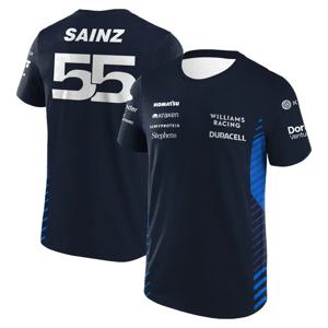 야외 익스트림 스포츠 사이클링 이벤트 Alban Fans F1 Williams Racing 티셔츠 2025 최신 여름 남성용 3d 프린트 티셔츠 탑