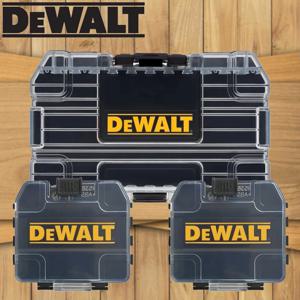 DEWALT 검정색 중소형 터프*2 케이스 TSTAK 컴팩트 148*85*40MM 74*67*17MM 미니 도구 액세서리 보관함