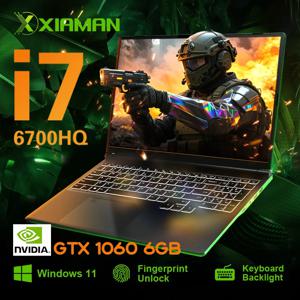 2025 샤먼 16인치 게이밍 노트북 인텔 코어 i7-6700HQ GTX 1060 IPS 1920*1200 노트북 게이머 16GB DDR4 1TB SSD 윈도우 11 노트북 PC