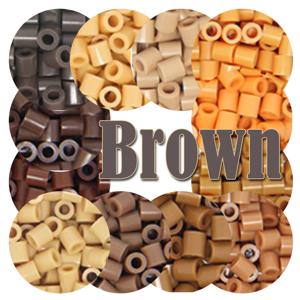 브라운 색상 5mm 1000PCS YantJouet 하마 비즈 어린이를위한 철 퓨즈 비즈 diy 퍼즐 픽셀 아트 선물 어린이 장난감