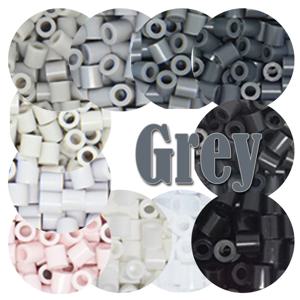 그레이 컬러 5mm 1000PCS YantJouet 하마 비즈 어린이를위한 철 퓨즈 비즈 Diy 퍼즐 픽셀 아트 선물 어린이 장난감