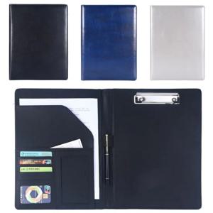 1Pc A4 PU 가죽 비즈니스 주최자 케이스 빈티지 바인더 관리자 문서 패드 사무실 파일 폴더