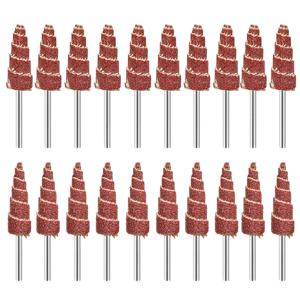 10mm/12mm 그라인딩 헤드 샌드페이퍼 플랩 콘 Dremel Accessorie 로타리 도구 80-600 그릿