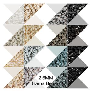 2.6mm 미니 비즈 1000PCS 블랙 색상 픽셀 아트 퓨즈 비즈 어린이 선물 하마 비즈 Diy 퍼즐 철 비즈