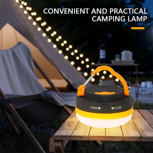 LED 캠핑 랜턴 3모드 COB 고출력 휴대용 자석 베이스 포함-배터리 없음
