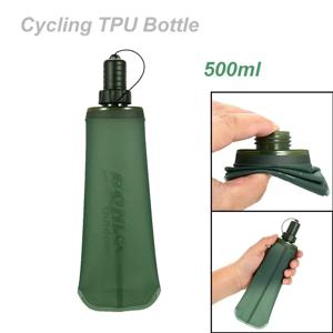 접이식 소프트 TPU 스포츠 물병, 러닝, 캠핑, 하이킹용 물 주머니