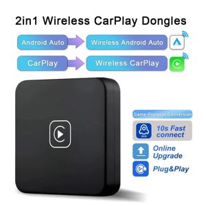 무선 CarPlay 박스 안드로이드 오토 어댑터 플러그 앤 플레이 무선 스마트 박스 OEM 업그레이드 (도요타 혼다 스즈키 피아트 푸조용)