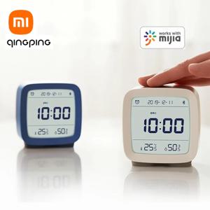 Xiaomi Qingping Cleargrass 블루투스 스마트 알람 시계 온도 습도 디스플레이 LCD 화면 Mihome APP 용 야간 조명 조정