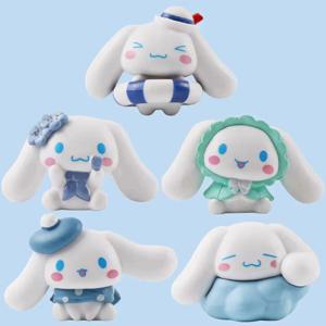 5pcs 3-4cm 액션 피규어 Cinnamoroll Kuromi 멜로디 만화 주변 인물 성격 귀여운 방 장식 선물