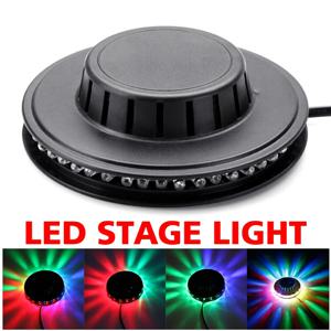 RGB LED 무대 조명 색상 변경 파티 조명 회전 벽 조명 디스코볼 스트로브 조명 바 KTV 배경 조명 USB EU US