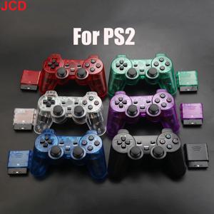 PS2 콘솔 조이스틱 2.4G 이중 진동 충격 조이패드 USB PC 게임 컨트롤러에 대 한 JCD 1pcs 무선 게임 패드