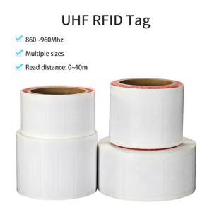 100pcs UHF RFID 라벨 여러 스타일 수동 UHF 접착 라벨 코팅 용지 RFID 스티커 라벨 수동 RFID 태그