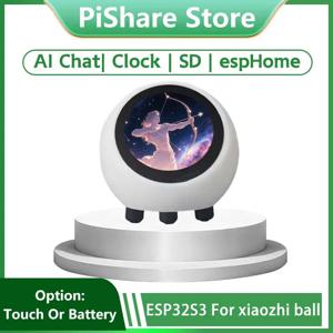 ESPHome 어시스턴트 호환 샤오지 AI 음성 채팅 로봇 볼 ESP32-S3 1.28인치 LCD N16R8 개발 보드 Wifi 시계 DeepSeek