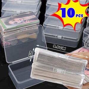 10/3Pcs 투명 플라스틱 상자 카드 놀이 컨테이너 보관 케이스 포장 포커 게임 카드 상자 보드 게임 카드 주최자