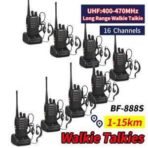 8PCS Baofeng BF-888S Walperforated Talkie Uhf Twee Manier 라디오 Baofeng 888S Uhf 400-470Mhz 16CH proximité agbare transcsec Met