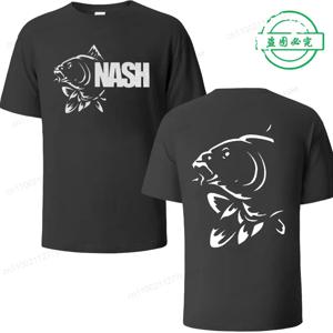 Funny Fishinger 잉어 물고기 어부 Sporter T 셔츠 남성 여름 패션 하라주쿠 반소매 O 넥 streetwear 블랙 티셔츠