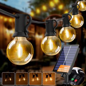Led G40 태양 글로브 Led 문자열 조명 뒷마당 비스트로 장식 조명에 대 한 야외 방수 Shatterproof 태양 매달려 조명